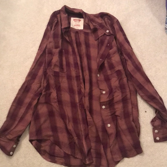 Mossimo Flannel Sweatshirt - Picture 2 of 3